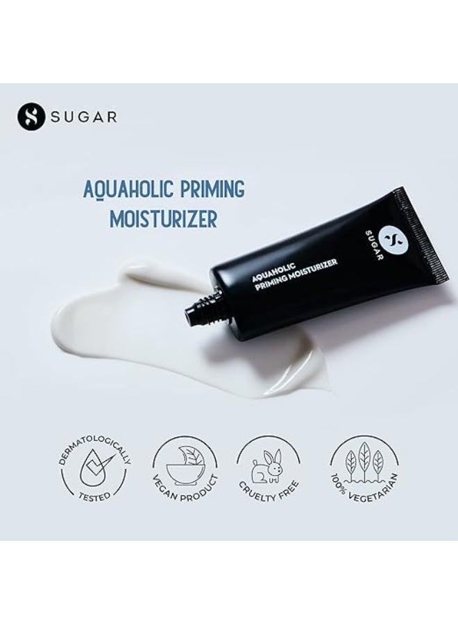 SUGAR Cosmetics Aquaholic 2 in 1 Priming Moisturizer | Non-greasy | Lightweight Formulation | 30 ml - Image 2